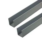 02 barra 1,5mt baguete 1/2x1/2 1,20mm chapa 18 aço metalon
