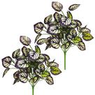02 Buquês de Folhas X7 Artificial Decorativa 34cm