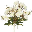 02 Buquês de Rosa do Campo X5 Artificial 31cm