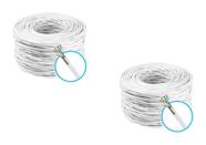 02 cabos rede cat5 e blindado 100 metros branco - top
