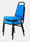 02 Cadeiras Empilhável para Hotelaria Linha Hotel Jersey Azul 02 Cadeiras Empilhável para Hotelaria Linha Hotel Jersey Azul