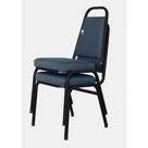 02 Cadeiras Empilhável Para Hotelaria Linha Hotel Jersey Azul