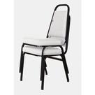 02 Cadeiras Empilhável Para Hotelaria Linha Hotel Jersey Branco