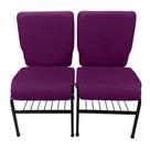 02 Cadeiras Para Igrejas C/ Porta Biblía E Porta Cálice Roxo 02 Cadeiras Para Igrejas C/ Porta Biblía E Porta Cálice Roxo
