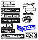 02 Cartelas Adesivos Patrocinadores Honda Repsol Carenagem