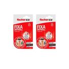 02 Cartelas De Suporte De Fixação Removível Fischer - Fixa Drywal C/ 08 Un em cada 02 Cartelas De Suporte De Fixação Removível Fischer - Fixa Drywal C/ 08 Un em cada