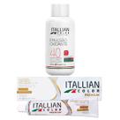 02 Colorações Itallian Color Louro 7.0 + 1 Oxi 40 Volumes 100ml