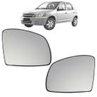 02 Espelho Retrovisor Lente Com Base Celta 2006 Até 2012 Original
