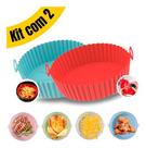 02 Formas Silicone Air Fryer Microondas Forno Reutilizavel