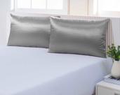 02 Fronhas De Cetim Anti Frizz 70cm X 50cm Par Duas Unidades
