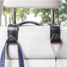 02 Gancho Adaptavel Ao encosto Banco Do Carro Para Sacolas E Bolsas