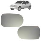 02 Lente Espelho Retrovisor Base Palio 2001 Até 2003 Original
