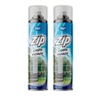 02 Limpa Vidros Spray Espelho Sem Manchas Vitrine Box 400ml