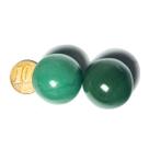 02 Mini Bola Aventurina Verde Esfera Pedra Extra e Pequena