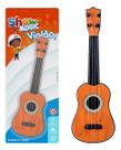 02 Mini Cavaquinho Infantil Brinquedo Violão 28cm 4 Cordas