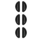 02 Par Plaqueta Adesiva Silicone Acetato Armação Óculos Diversos Modelos Preto ou Fosco Cola