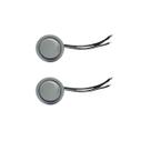 02 Para Moveis Botão 22mm Com Cabo 2a Branco