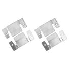 02 Pares Conector De Encaixe Para Móveis Compátivel Sofá Cabeceira Painel Galvanizado - Abmaza