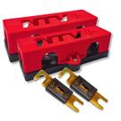02 Porta Fusível Faca Grande ANL 3 Vias + 02 Fusíveis 250A Som Automotivo 02 Porta Fusível Faca Grande ANL 3 Vias + 02 Fusíveis 250A Som Automotivo
