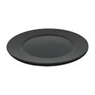 02 Pratos Redondo Jantar Vidro Opalino Preto Mesa Posta 26cm 02 Pratos Redondo Jantar Vidro Opalino Preto Mesa Posta 26cm