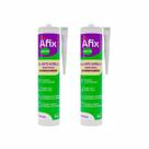 02 Silicone Base Água Selante Acrílico Multiuso 430gr Amêndoa
