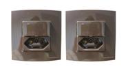 02 Tomada Dupla P/ Móveis Margirius 20a + Interruptor Marrom