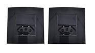 02 Tomada Dupla P/ Móveis Margirius 20a + Interruptor Preta