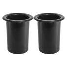 02 unidade duto 3” polegadas preto para acabamento de caixa de som - force one