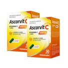 02 Unidades AscorVit C 1000mg Vitamina C e Zinco 30 Capsulas Loja Maxinutri