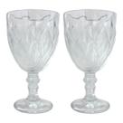 02 Unidades de Taças Vidro Transparente Diamante Class 330ml