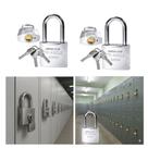 02 X Cadeados Pequeno 32mm Chave Atomica Para Armario Portão Vitrine Janela Gaveta