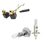 02x Soquete Plug Conector + 02x Lâmpada H1