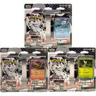03 Blister Quádruplo Pokémon Fogo Branco E Raio Preto Copag