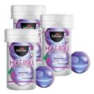 03 Bolinhas Explosivas Hot Ball Plus Gelado Quente Lubrifica Uva