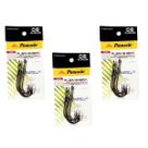 03 Cartela De Anzol Pinnacle Plain Shank Kh-11112 1971 Black Maruri - n1/0 a 3/0
