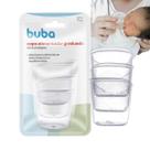 03 Copos Alimentador Graduado Leite Materno Bebê Buba 30ml
