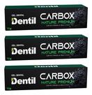 03 Creme Dental Carbox Xilitol Nature Premium Dentil Carvão