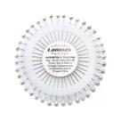 03 Disco de Alfinete de Costura Artesanato Cabeça de Pérolas Brancas - AC40