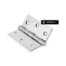 03 Dobradiça Inox Com Rolamento 3,5 X 3 Cromada para 100 kg