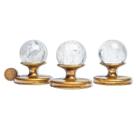03 Esfera Cristal Pedra Natural 35 a 40mm 60 a 90g Tipo B