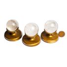 03 Esfera Cristal Pedra Natural 35 a 40mm 60 a 90g Tipo C
