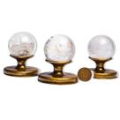 03 Esfera Cristal Pedra Natural 40 a 45mm 90 a 120g Tipo B