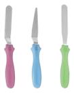 03 Espatulas Inox Decorar Alisar Bolo Kit Confeitaria