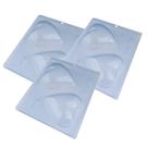 03 formas pequenas c/ 3 partes coração especial 200g bwb