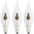 03 Lampada Vf32 Imita Chama Fogo Vela Rosca E14 Neon Flicker