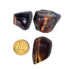 03 Olho de Tigre Indiano Rolado Pedra G 30 a 45mm Classe A 03 Olho de Tigre Indiano Rolado Pedra G 30 a 45mm Classe A