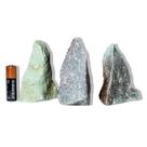 03 Quartzo Verde Pedra Pé Serrado 100 a 200g 6 a 9cm Tipo B 03 Quartzo Verde Pedra Pé Serrado 100 a 200g 6 a 9cm Tipo B