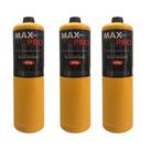 03 refil cilindro maçarico portátil map propano 400g max pro