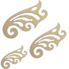 03 Régua Curva Francesa 1105 1118 1119 Modelista Costura Mdf