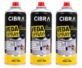 03 Spray Tinta Borracha Líquida Multiuso Impermeabilizante Vedação Preto 400ml